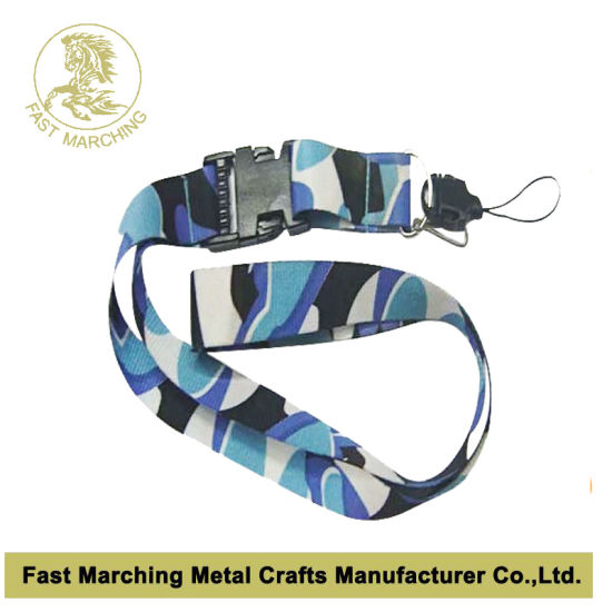Promotional Custom Heat Transfer Printed Neck Lanyard Ribbon Strap