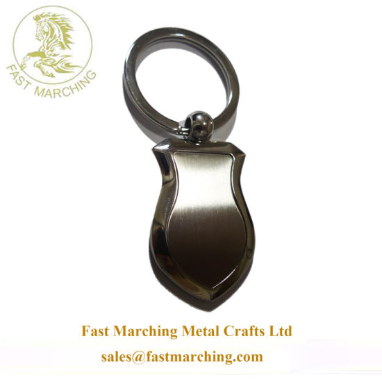Custom 3D Die Cast Sterling Silver Engravable Metal Carabiner Keychain
