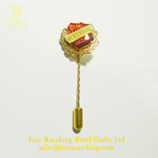 Custom Factory Price Domino′s Pizza Metal Logo Badge Flag Lapel Pin