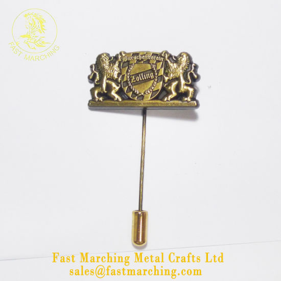 Custom Factory Price Magnetic Back Plate Collar Metal Made Badges