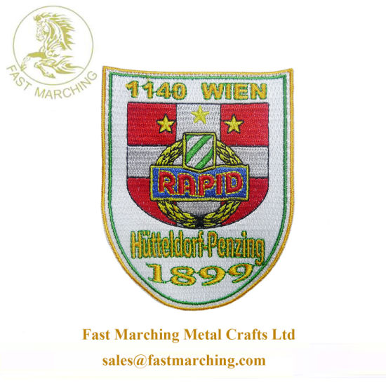 Custom Manufacturer Masonic Badge Maker Small Flag Embroidery Embroidery Patches
