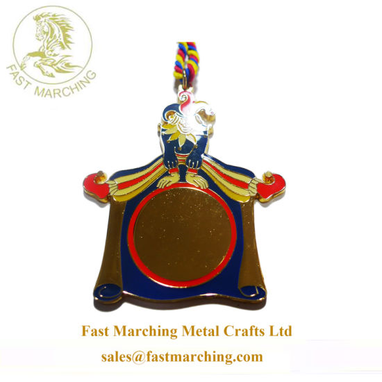 Custom Good Quality Sport Medallion Awards Marble Metal Jiu-Jitsu Medal