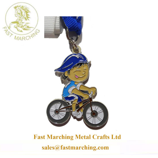 Cheap Wholesale Custom Coins Kids Enamel Metal Medals and Ribbons