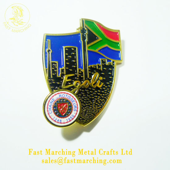 Factory Price Custom Airplane Scout Pilot Nations Metal Badges South Africa