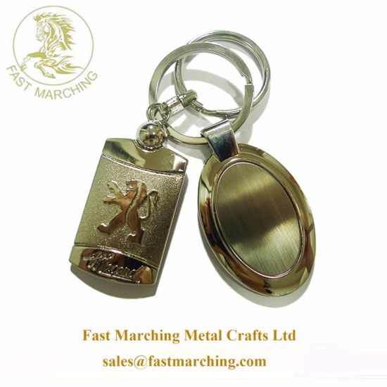 Custom Metal Cut Business Security Keychains Brand Cool Keyrings