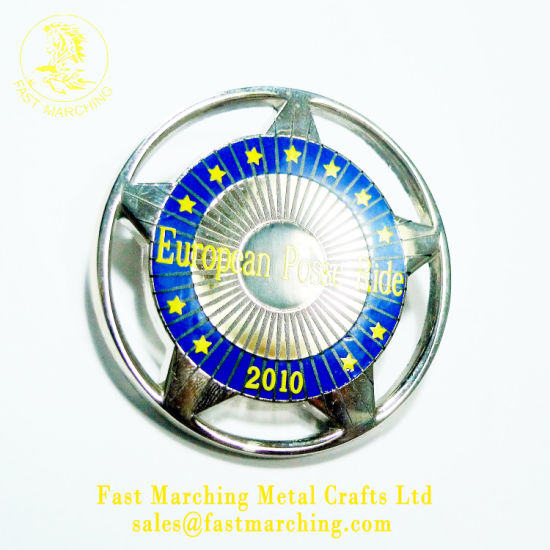 Custom Clothing Mini Emblem Heart Shaped Metal Order Badges Online
