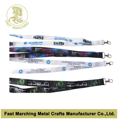 Promotional Custom Heat Transfer Printed Neck Lanyard Ribbon Strap