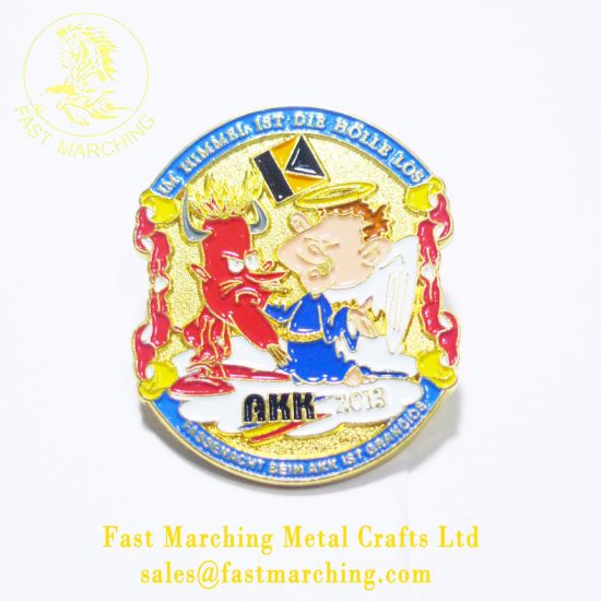 Custom Good Quality Magnetic Back Lapel Pin Personalized Mask Badge