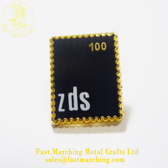 Custom Wholesale Promotion 3D Rectangle Zinc Alloy Pin Badges