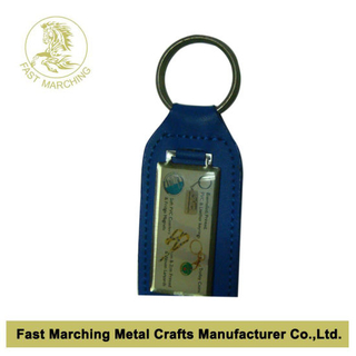 Leather Keyholder with Printed Metal Part