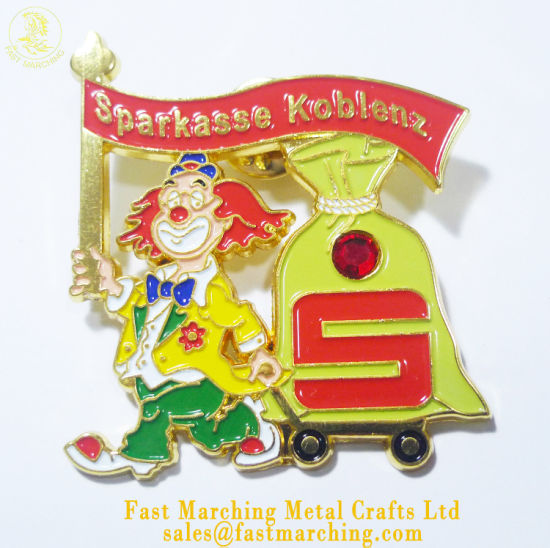Wholesale Factory Direct Sale Metal Clip Lapel Pin Souvenir Badge