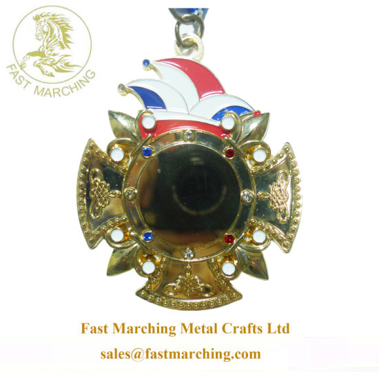Custom Good Quality Medallion Moulds Round Gold Plated Blank Medal