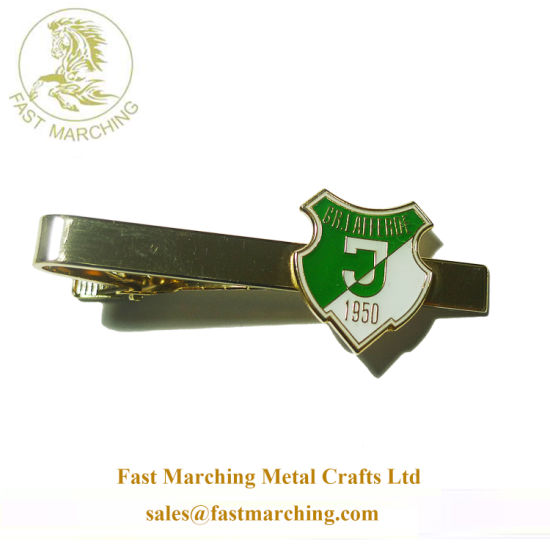 Custom Good Quality Necktie Monogrammed Tie Metal Mens Collar Clips