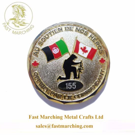 Factory Good Quality Metal Pound Plated Military Enamel Coin