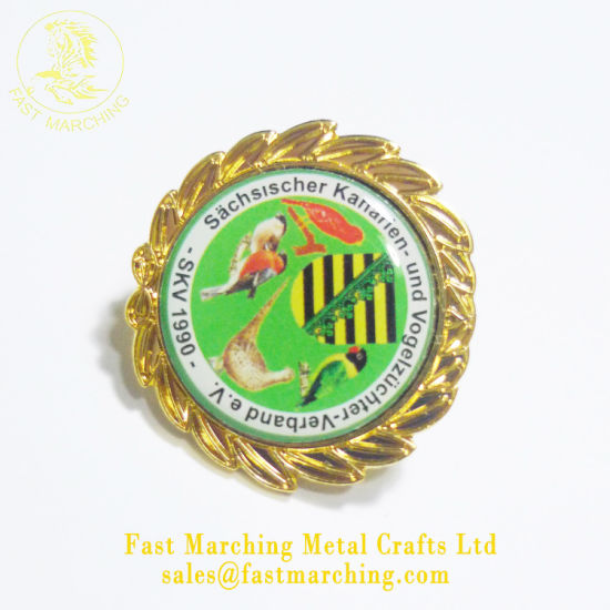 Custom Good Quality Glitter Sunflower Badge Rose Snowflake Lapel Pin