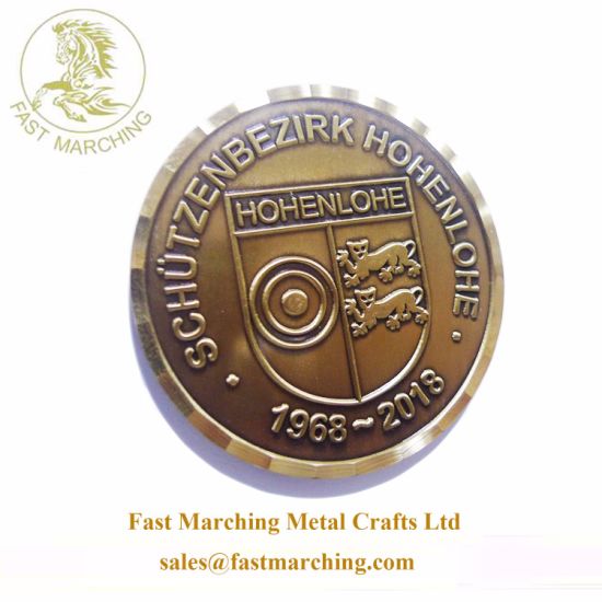 Custom Commemorative Die Casting Logo Award Lapel Pin Metal Coin