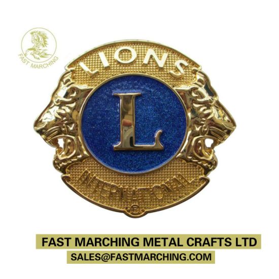 Name Enamel Lapel Pin Emblem Custom Gold Silver Flag Car Badges