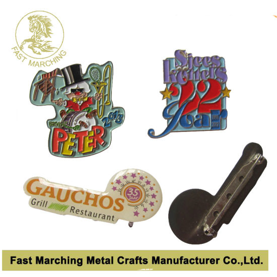 Custom 3D Rider ID Enamel Metal Name Emblem Pin Badge