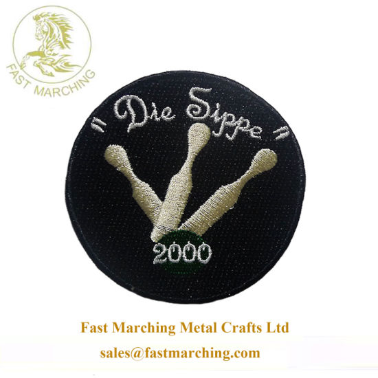 Customized Best Quality Embroidered Letter Alphabet Badge Fr Clothing Patches