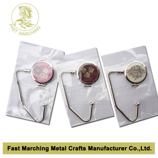 Custom Printed Purse Hook Bag Holder Handbag Hanger Factory Price