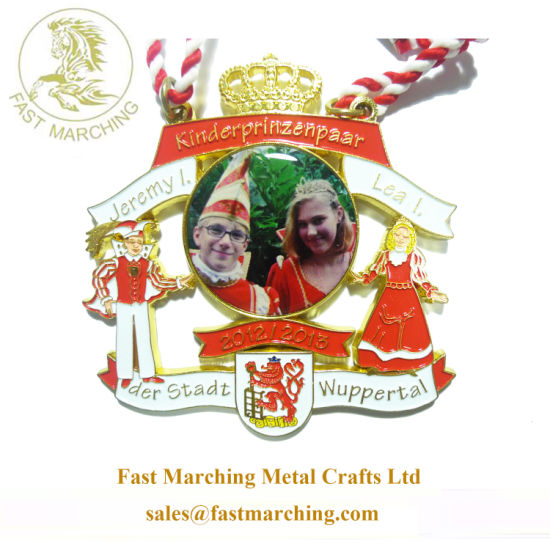 Custom Cartoon Award Ribbons Kids Football Printing Medals for Sports