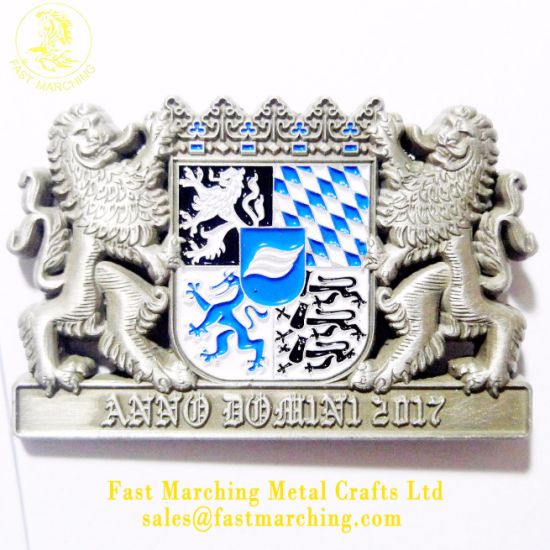 Factory Price Custom 3D Die Cast Metal UAE Badge