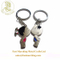Factory Price Custom Personalized Engraved Zinc Alloy Couple Keychain