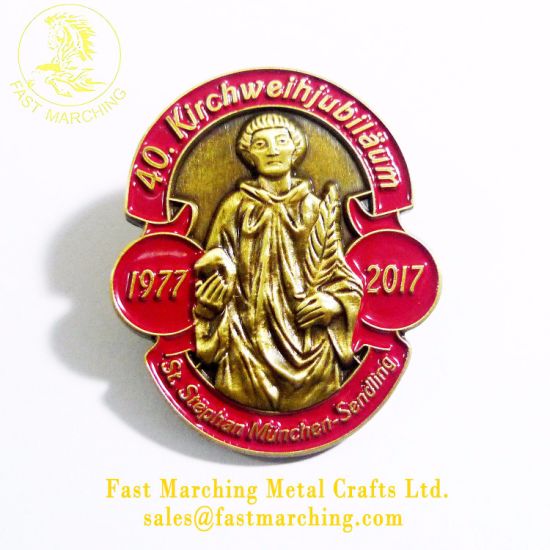 Custom Promotion Factory Direct Sale Metal Glitter Brass Lapel Pin