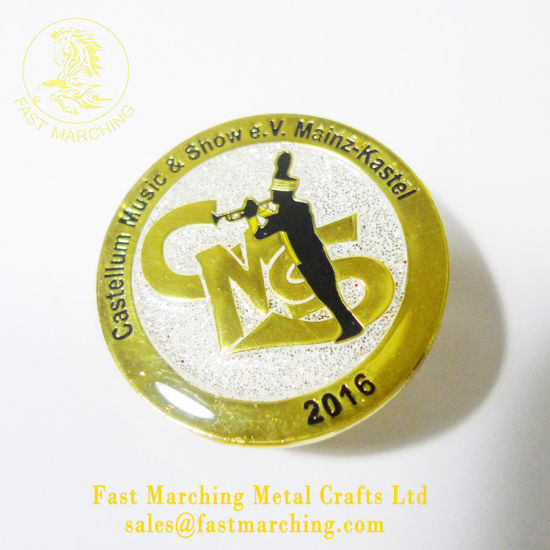 Custom Magnetic Event Button Badge Metal Letter Lapel Pin