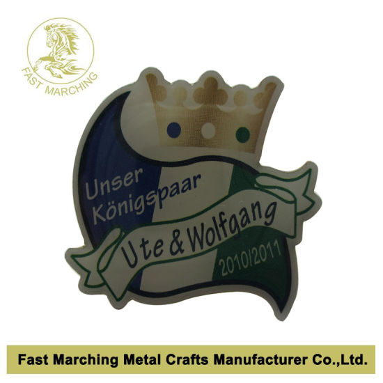 Printed Brass Steel Aluminum Emblem Badge Insignia Lapel Pin