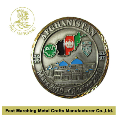 Both Sides Souvenir Challenge Military Coin with Diamond Edge Factory