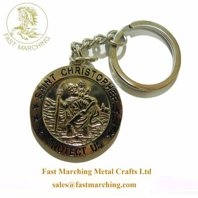 Custom Personalized Zinc Alloy Engraved Keychains Award Bag Charms