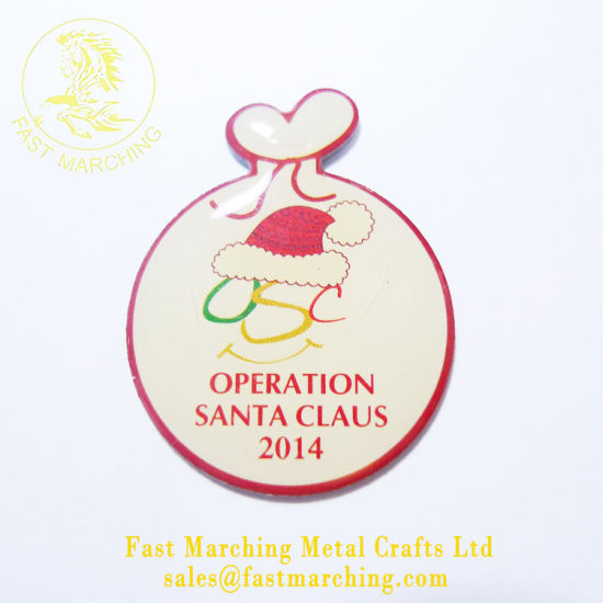 Custom Good Quality Square Printed Letter Lapel Pin Metal ID Badges