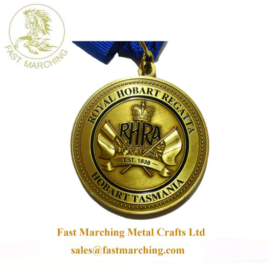 Custom Medallion Gold Medallion Necklace Zinc Alloy 3D Metal Medal