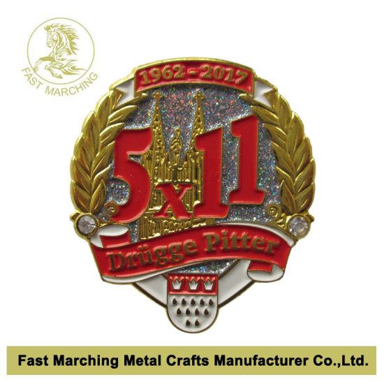 Tin Button Soft Hard Enamel Name Gold Blank Emblem Badge