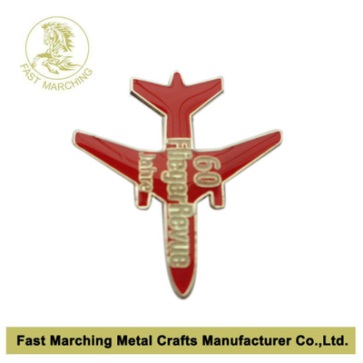 Custom Cheap Airplane Flag Religous Lapel Pin Emblem Badge Maker