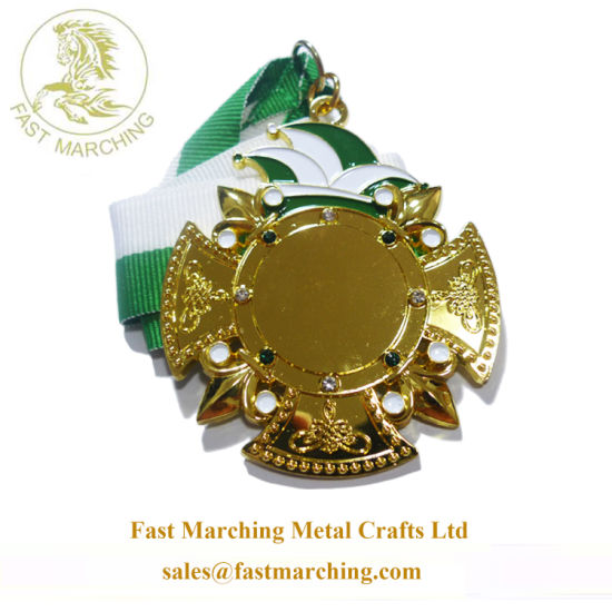 Custom Good Quality Medallion Moulds Round Gold Plated Blank Medal