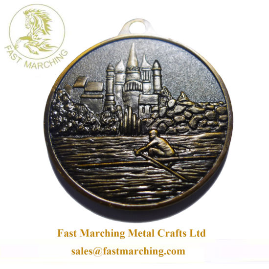 Wholesale Custom Die Casting Dak Medal Brand Logo Brass Medallion